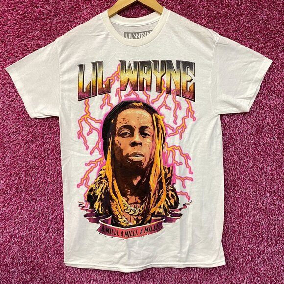Reason Lil Wayne A Milli Lightning White T-Shirt medium - Picture 1 of 4